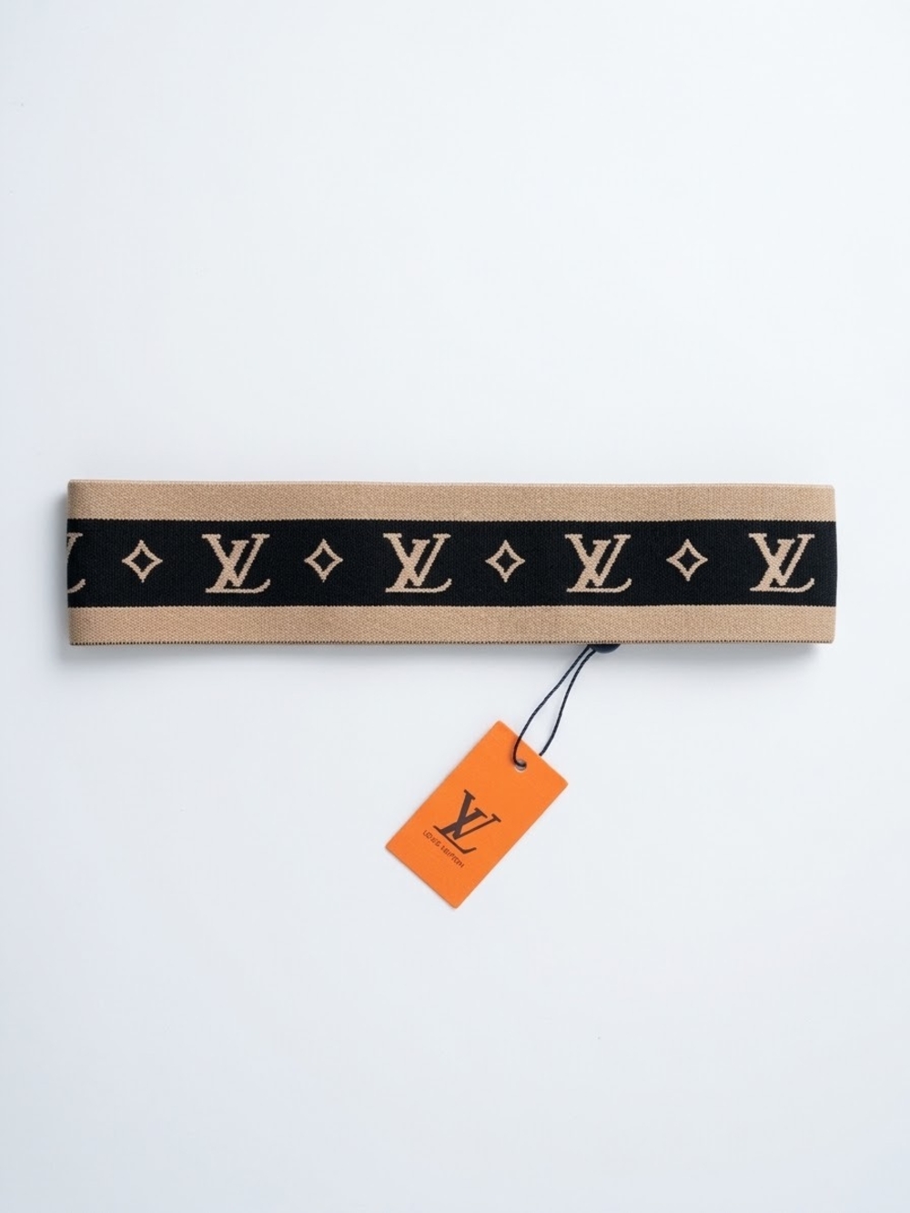 Brand NEW Beige & Black Stretch Headband